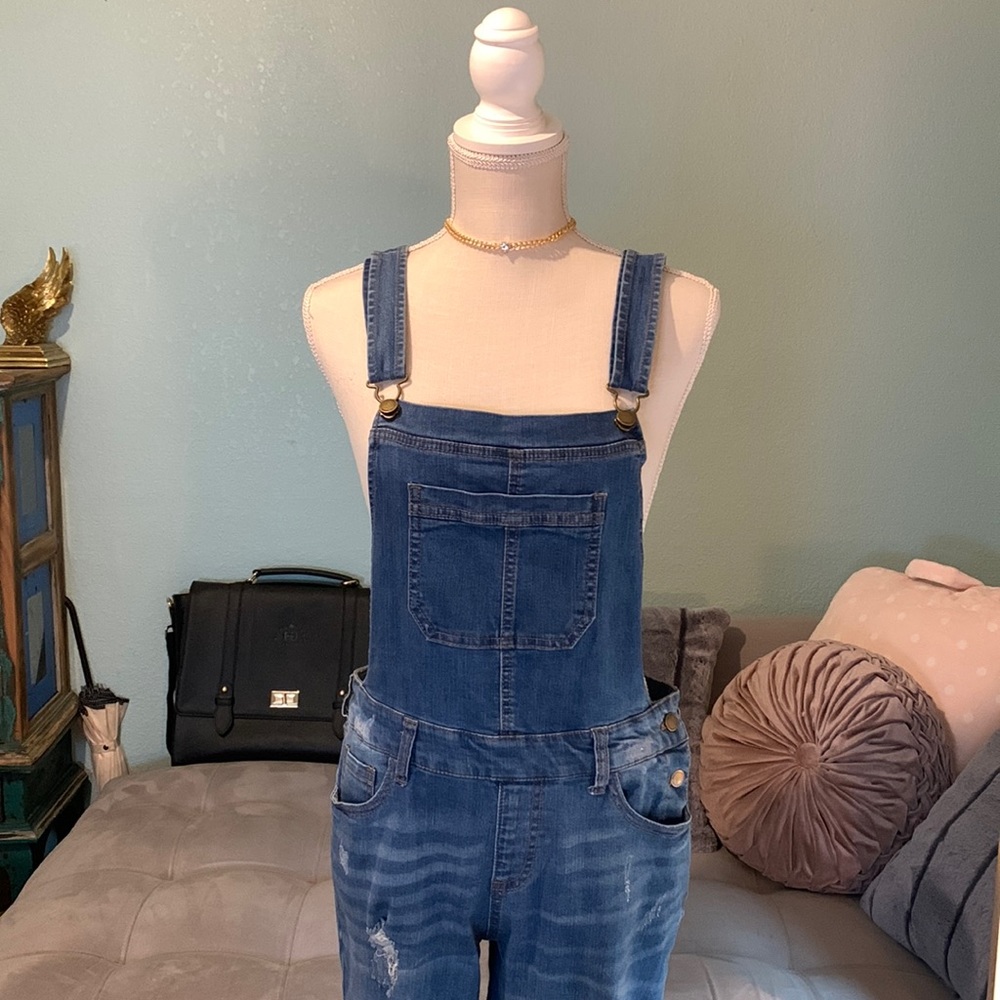 Wax jeans distressed denim